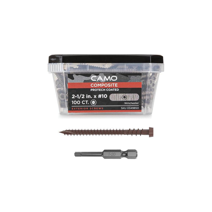 CAMO #10 2-1/2 in. Winchester Star Drive Trim-Head Composite Deck Screw (100-Count)