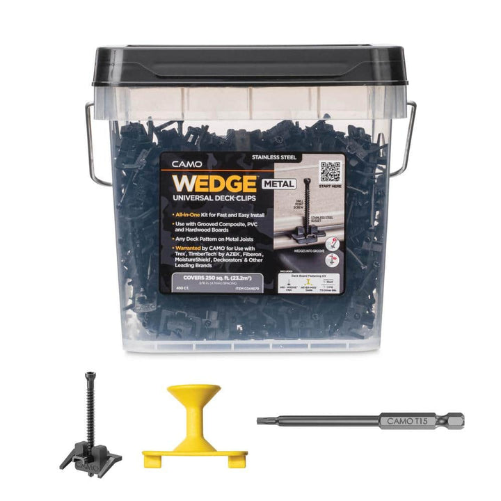 CAMO Wedgemetal Stainless Steel Hidden Deck Fastener Clip (450-Count/250 sq. ft.)