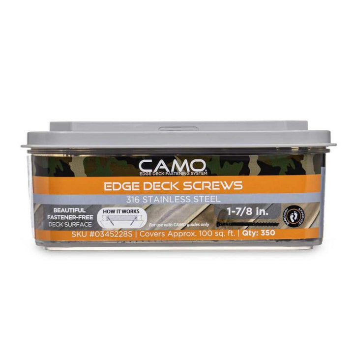 CAMO 1-⅞ in. 316 Stainless Steel Trimhead Hidden Edge Deck Screw (350-Count)