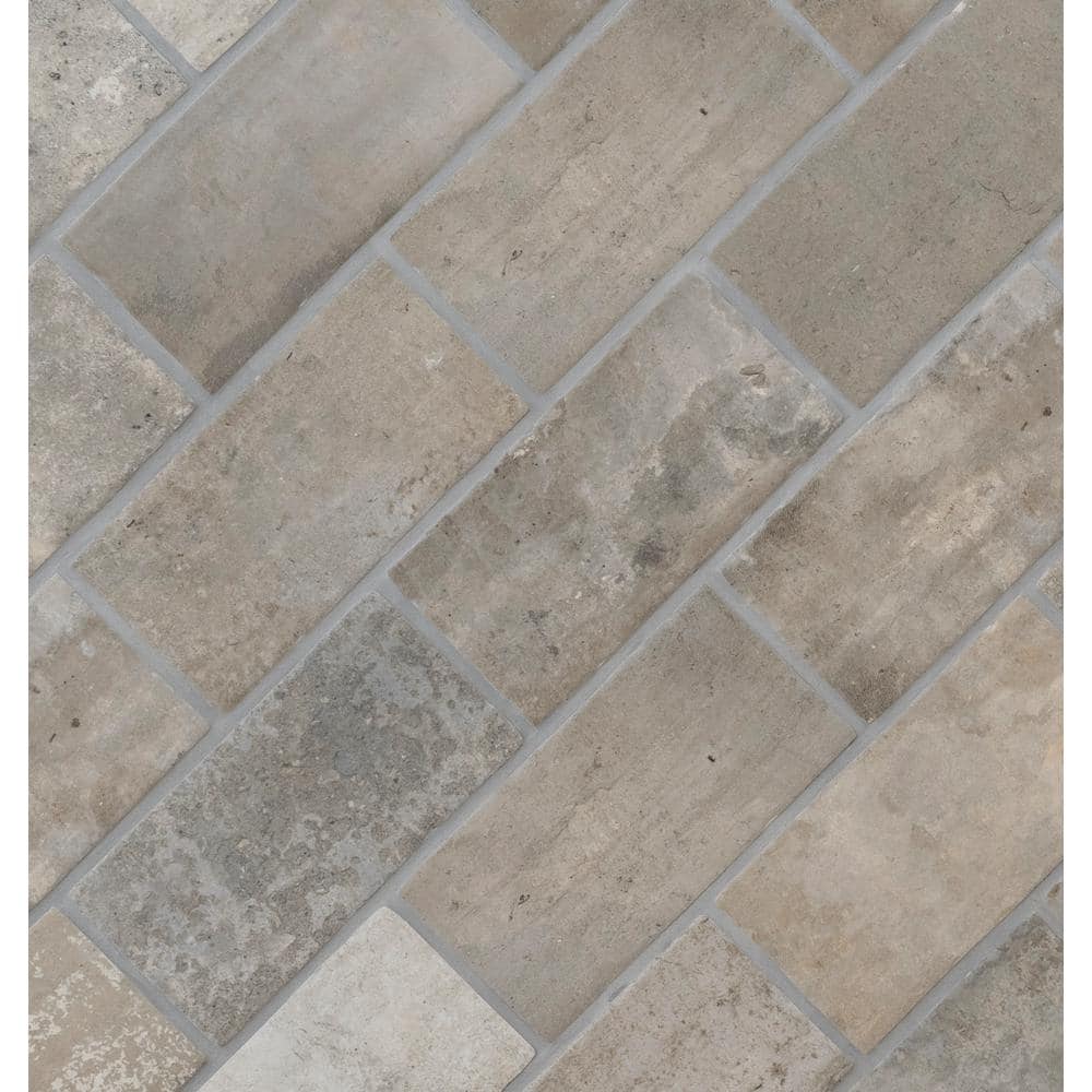 MS International Capella Taupe Brick 5 x 10 Matte Porcelain Floor and Wall Tile (Case)