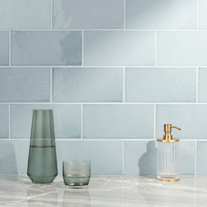 Bond Tile Thames Framed Blue 5 in. x 10 in. Glazed Ceramic Wall Tile (28 Pieces, 10.76 Sq. Ft./Box)