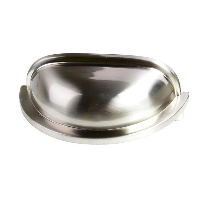 3 in. (76 mm) Center-to-Center Satin Nickel Traditional Bin Cup Drawer Pull (10-Pack)