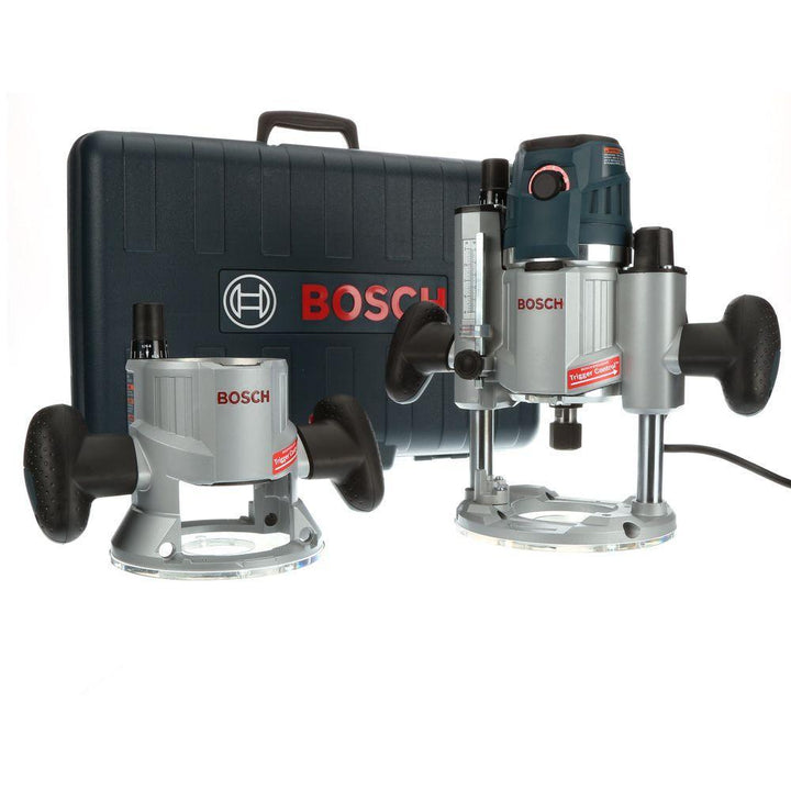 15 Amp Corded Variable Speed Combination Plunge & Fixed-Base Router Kit with Hard Case - Super Arbor