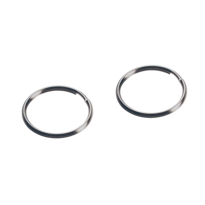 Hillman 1-1/2 in. Tempered Steel Silver Split Key Rings (2-Pack)