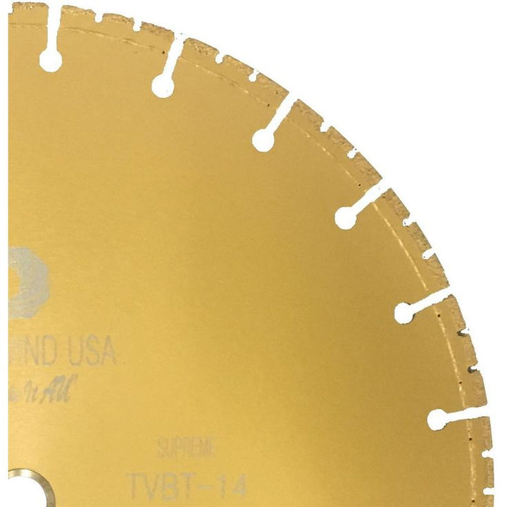Whirlwind USA 14 in. 72-Teeth Segmented Diamond Blade for Dry and Wet Metal Cutting