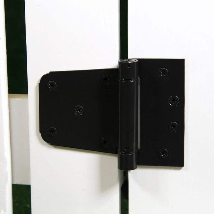 Everbilt 3-1/2 in. Black Spring Gate Tee Hinge