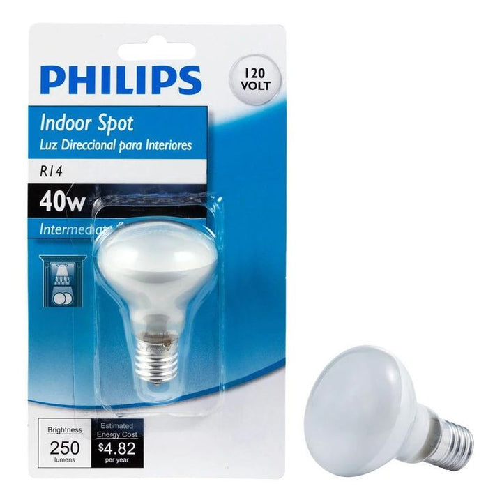 Philips 40-Watt R14 Incandescent Intermediate Base Light Bulb Soft White (2700K)
