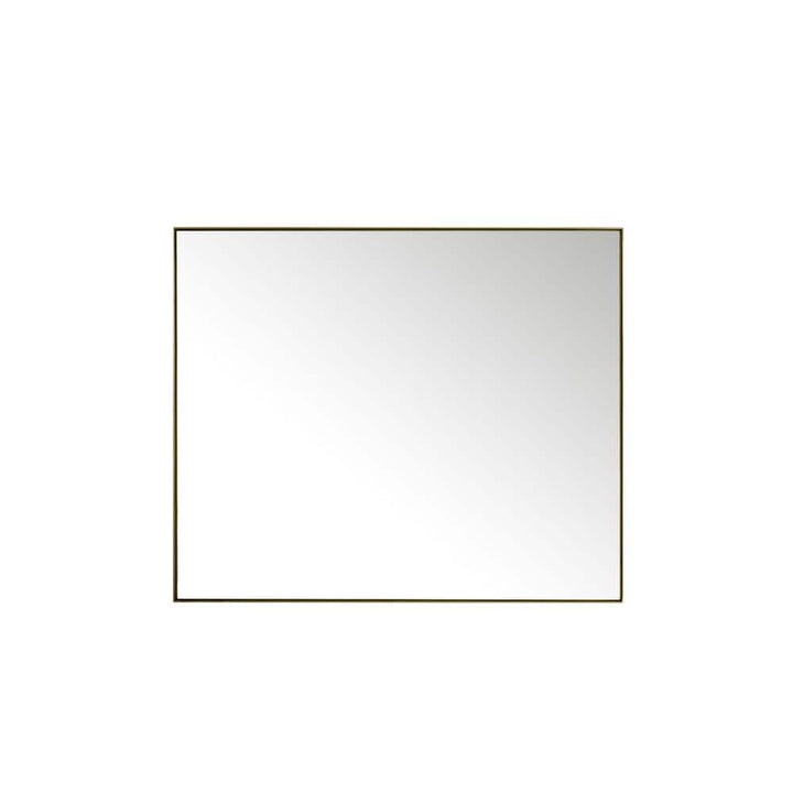 James Martin Vanities Rohe 48" x 40" Champagne Brass Rectangular Bathroom Vanity Mirror