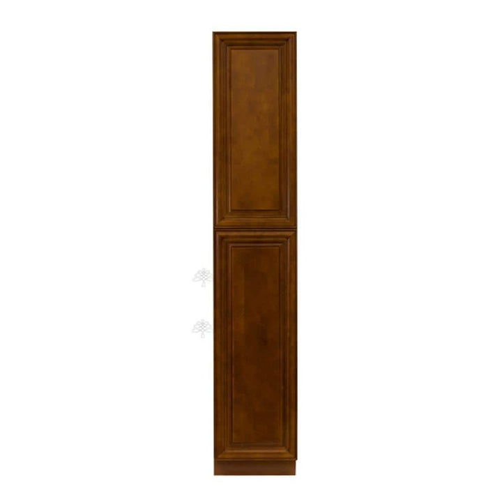 LIFEART CABINETRY Cambridge Assembled 18 in. x 96 in. x 24 in. Tall Pantry with 2 Doors in Chestnut