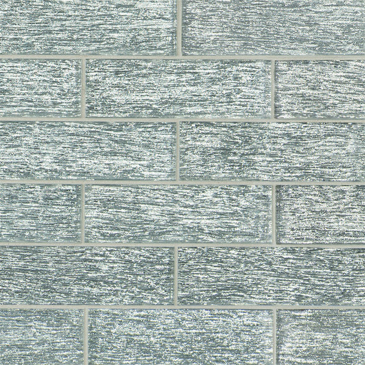 MSI Chilcott Bright Subway 11.81 in. x 11.81 in. x 8mm Textured Glass Mesh-Mounted Mosaic Tile (9.7 sq. ft. / case)