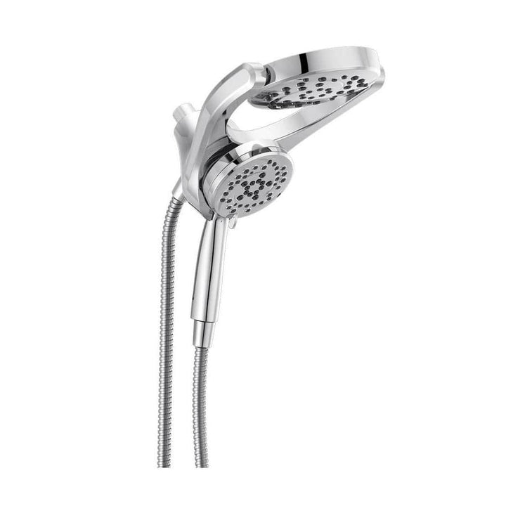 Delta HydroRain Chrome Two-in-One 4-Spray Dual Shower Head with Hand Shower, 1.75 GPM (6.6 LPM), 6 in.