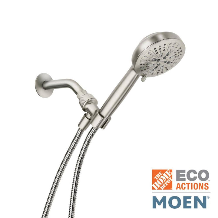 Moen HydroEnergetix 8-Spray 5 in. Wall-Mount Handheld Adjustable Shower Head, Chrome