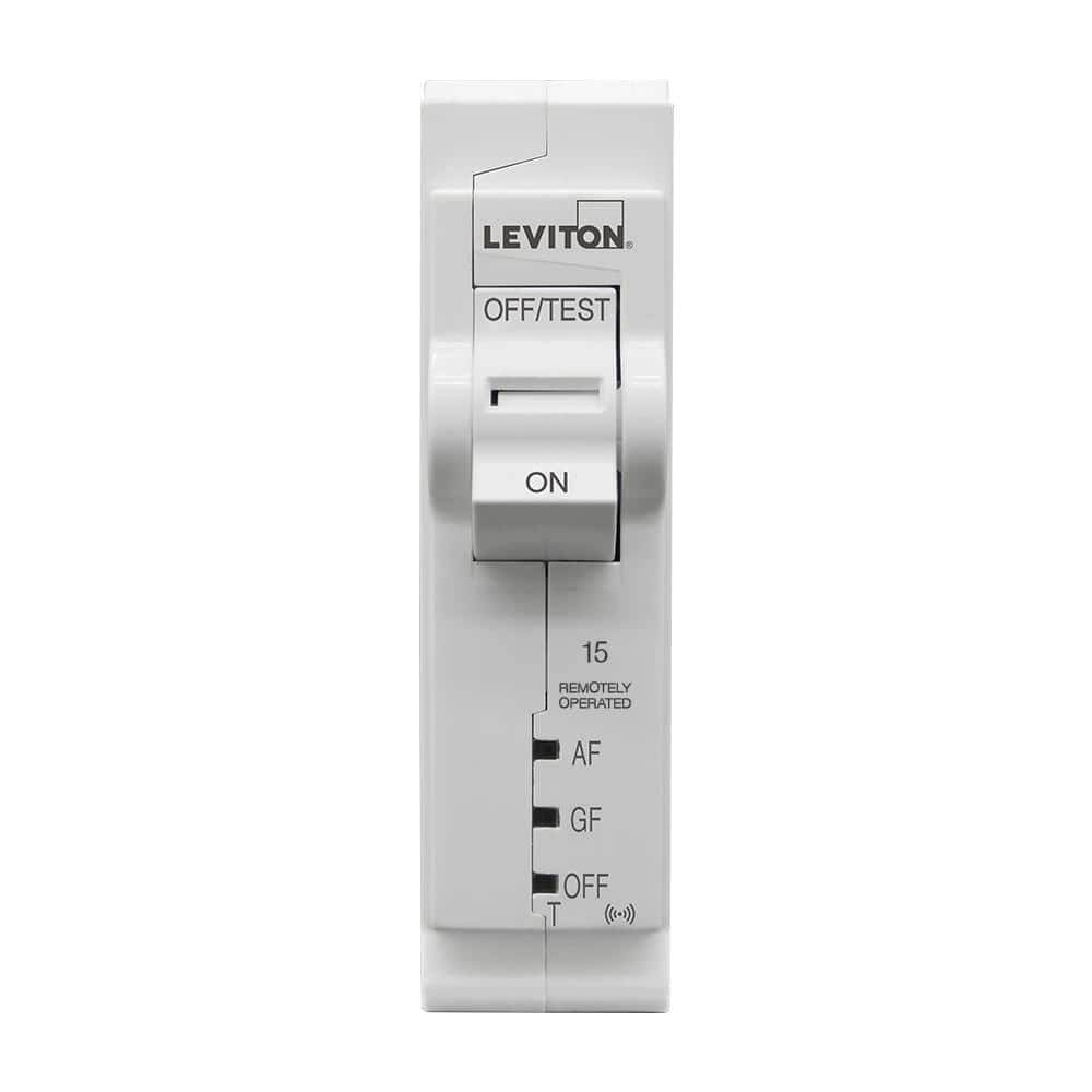 Leviton 1-Pole 15 Amp, 120-Volt, 2nd Gen Wi-Fi Smart Dual Function AFCI/GFCI Circuit Breaker 10kA Interrupt Rating, Thermal Mag