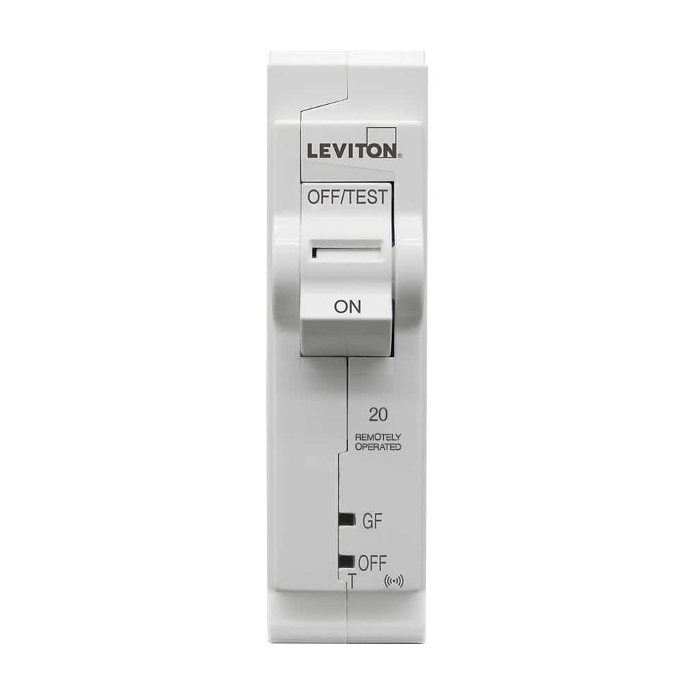 Leviton 1-Pole 20 Amp, 120-Volt, 2nd Gen Wi-Fi Smart GFCI Branch Circuit Breaker Standard 10kA Interrupt Rating Thermal Magnetic