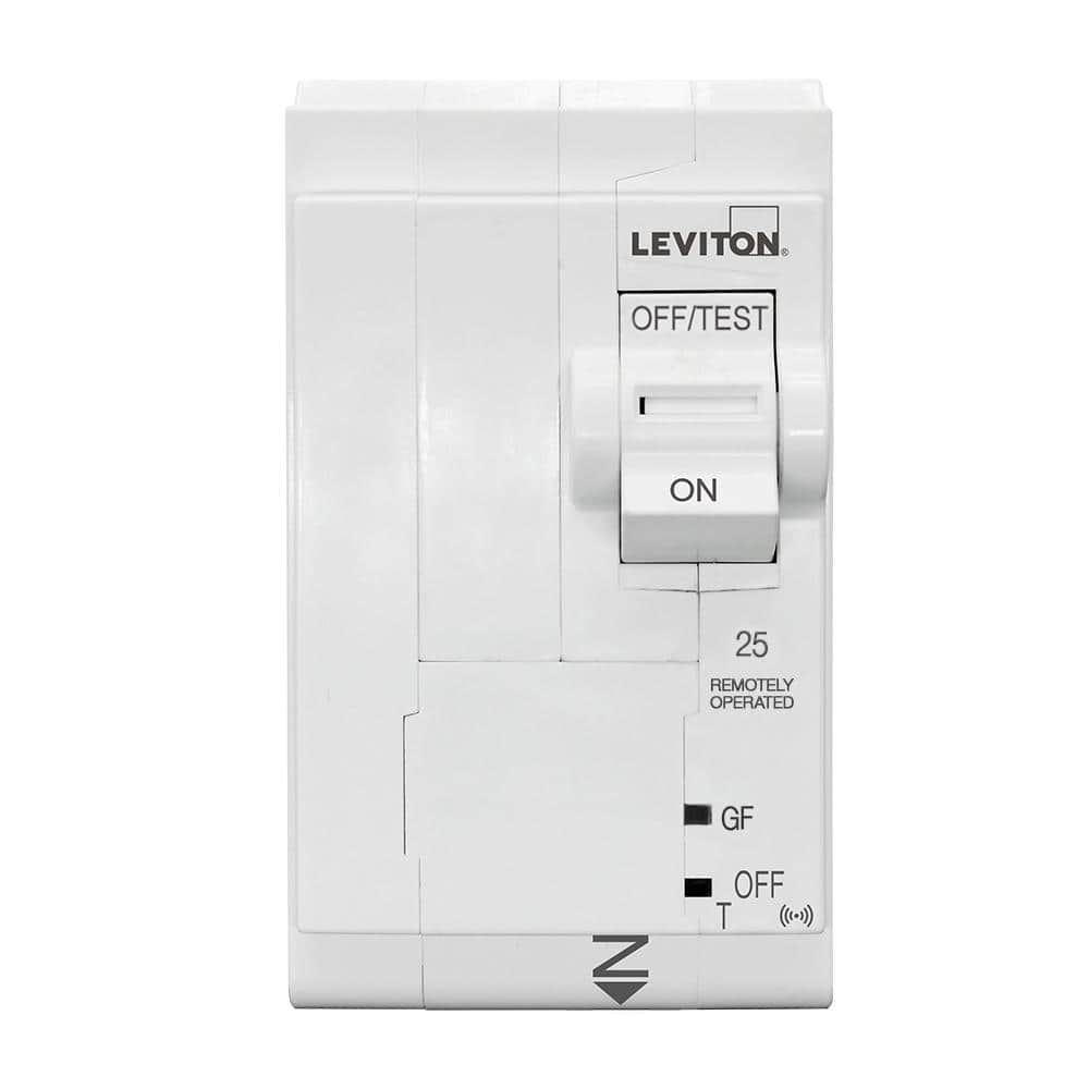 Leviton 2nd Gen 2-Pole 25 Amp GFPE Smart Circuit Breaker, 120/240-Volt and 120/208-Volt, 10kA Interrupt Rating, Thermal Magnetic