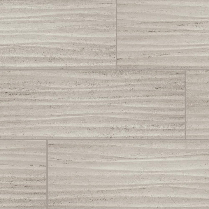 Daltile Articulo Column Grey 6 in. x 18 in. Glazed Ceramic Wavy Wall Tile (11.25 sq. ft./case)