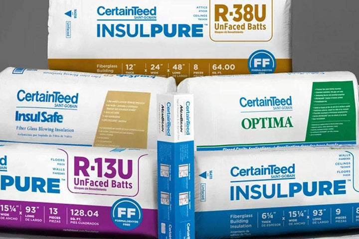 CertainTeed InsulPure R-19 Kraft-Faced Fiberglass Batt Insulation, 16 in x 96 in (96 sq ft)