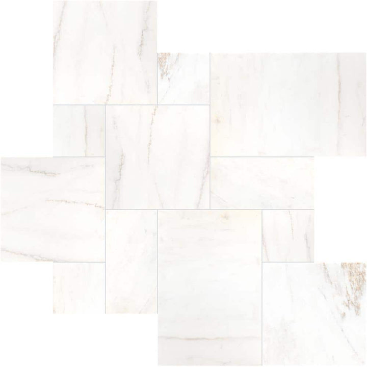 MSI Cosmic White Sandblast Marble 10 Piece Paver Tile Kit (10 Kits/160 Sq. ft./Pallet)