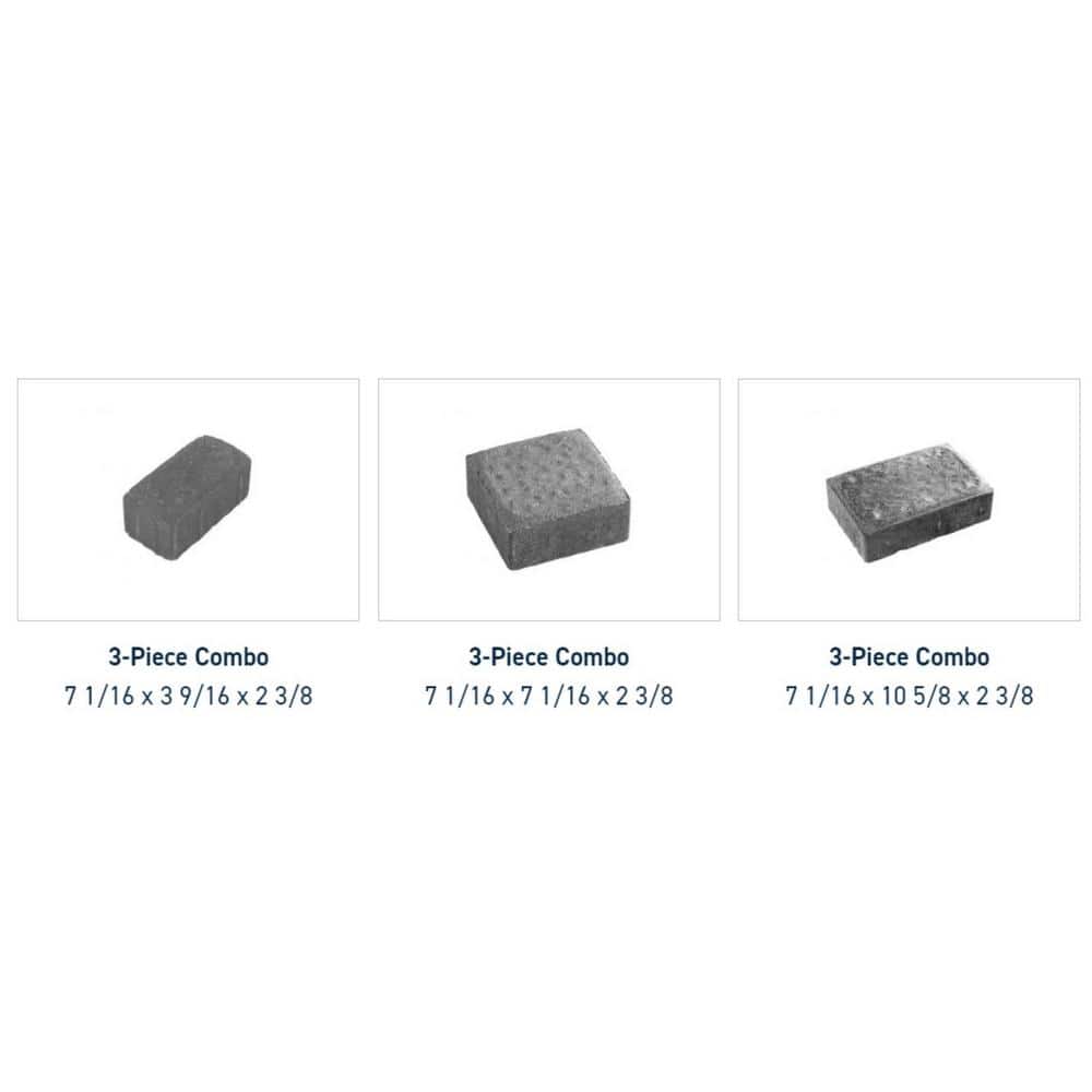 Oldcastle Mega Kingston 3-Piece Cotswold Mist Paver Kit (300-Piece Pallet)