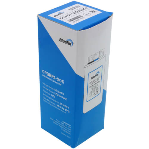 Bluefin CPDRR1-505 capacitor - alternate view (Product Type: Capacitor; Voltage: 440/370V)