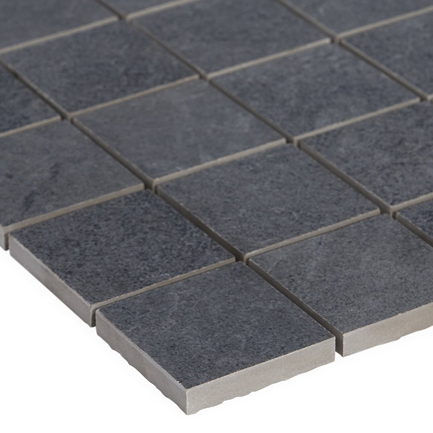Fordham Nero Black Matte Porcelain Mosaic Tile - 2x2, Durable and Stylish