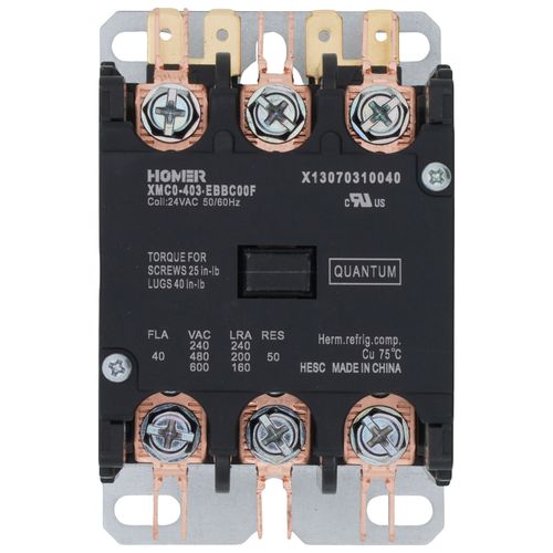 Trane CTR01349 contactor - side view (Product Type: Contactor; Voltage: 24V)
