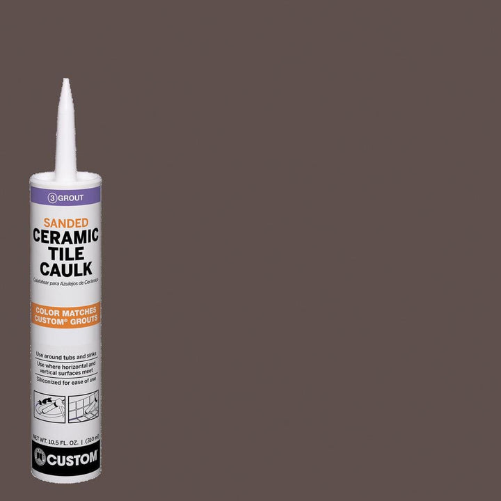 Custom Building Products Polyblend #647 10.5 oz. Brown Velvet Sanded Ceramic Tile Caulk
