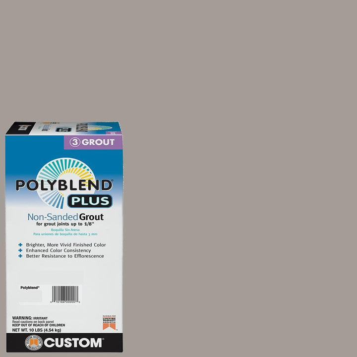 Custom Building Products Polyblend Plus #542 Graystone 10 lb. Unsanded Grout
