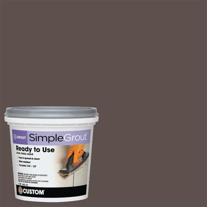 Custom Building Products SimpleGrout #647 Brown Velvet 1 qt. Pre-Mixed Grout