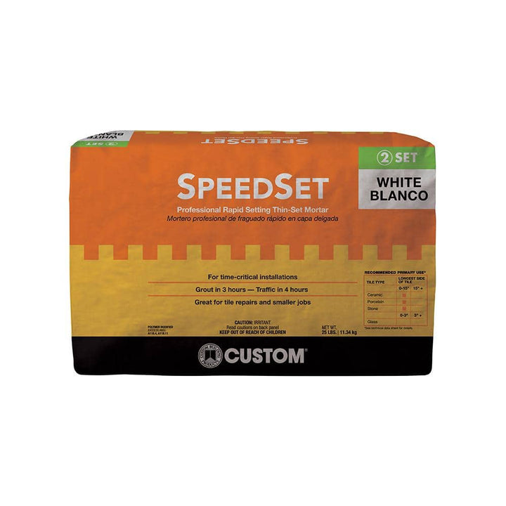 Custom Building Products SpeedSet 25 lb. White Fortified Thinset Mortar