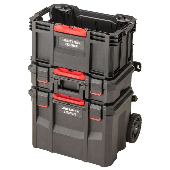 CRAFTSMAN TRADESTACK System 22.6-in W x 31.9-in H Multiple Colors/Finishes Structural Foam Wheels Lockable Tool Box