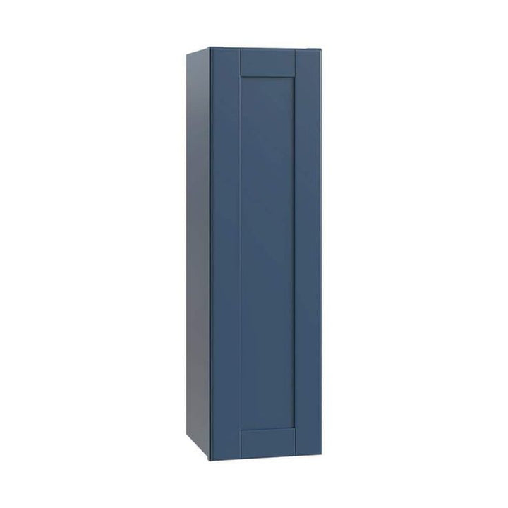 Home Decorators Collection Washington Vessel Blue Plywood Shaker Assembled Wall Kitchen Cabinet Soft Close Left 12 in W x 12 in D x 36 in H