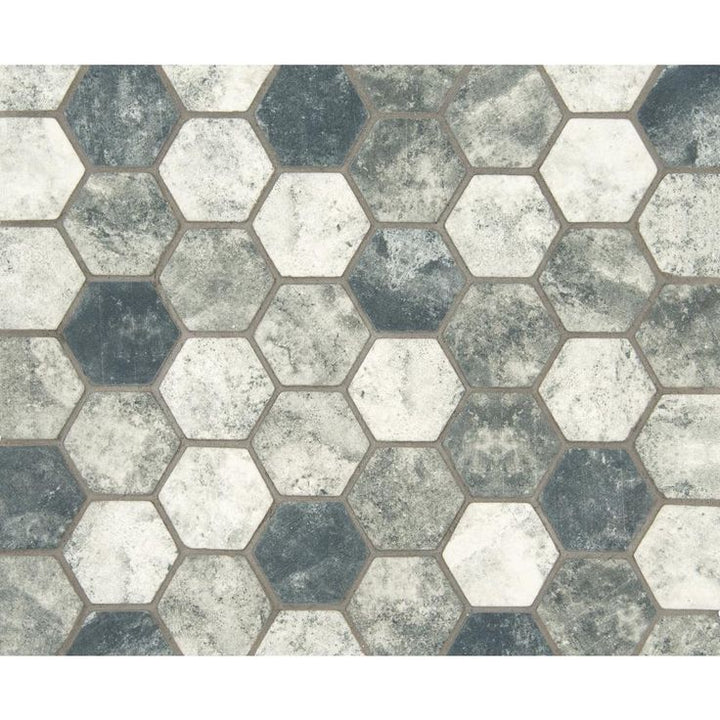 MSI Urban Tapestry Hexagon 12 in. x 12 in. x 6 mm Glass Mesh-Mounted Mosaic Tile (15 sq. ft. / case)