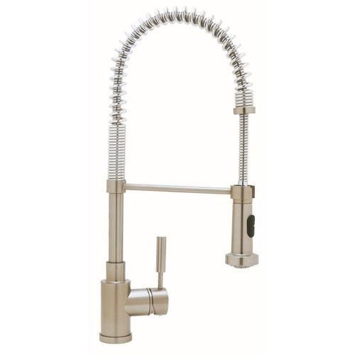 BLANCO Meridian Satin Nickel 1-Handle Deck-Mount Pre-rinse Handle Kitchen Faucet