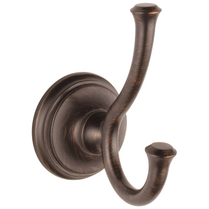 Delta Cassidy 2-Hook Venetian Bronze Towel Hook