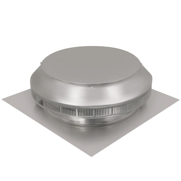 14 in. Dia Aluminum Roof Louver Exhaust Vent in Mill Finish - Super Arbor