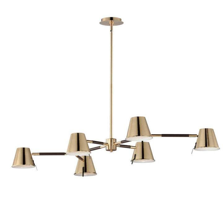 Maxim Lighting Carlo 6-Light Integrated LED Gold Chandelier