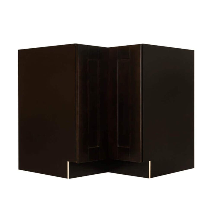 LIFEART CABINETRY Anchester Assembled 33 in. x 34.5 in. x 24 in. Base Lazy Susan Cabinet in Dark Espresso