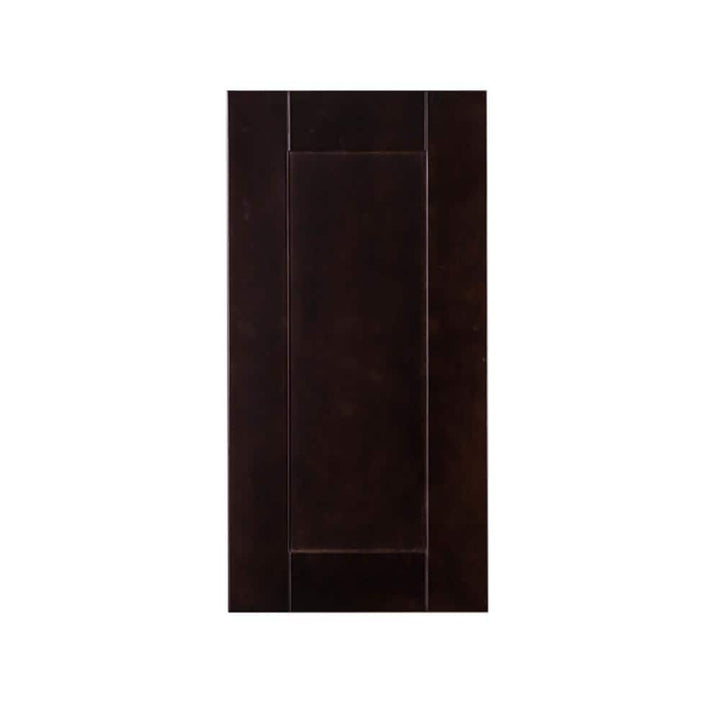LIFEART CABINETRY Anchester Assembled 18 in. x 30 in. x 12 in. Wall Cabinet with 1 Door 2 Shelves in Dark Espresso