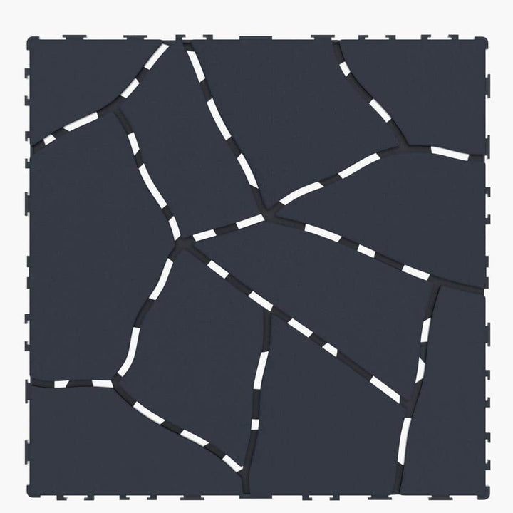 Tidoin Outdoor 1 ft. x 1 ft. Composite Deck Tile in Dark Gray(44 Per Box)