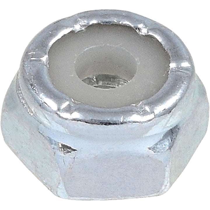 Hillman #6-32 Zinc-Plated Steel USS Nylon Lock Nut, 100-Pack