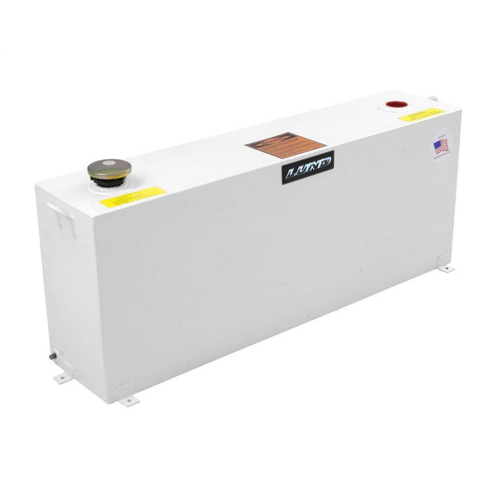 Lund 100 Gal. Steel Liquid Storage Transfer Tank, White - Super Arbor