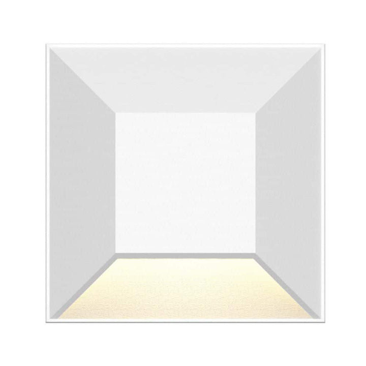 Deckorators 3.5 in. x 3.5 in. White LED Square Post Sconce