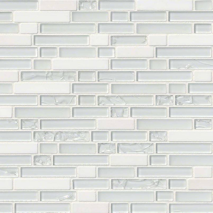 MSI Delano Blanco 12 in. x 12 in. x 6 mm Textured Glass Stone Mesh-Mounted Mosaic Tile (1 sq. ft.)
