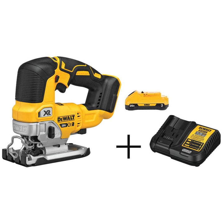 DEWALT 20V MAX XR Cordless Brushless Jigsaw Kit with Battery and Charger