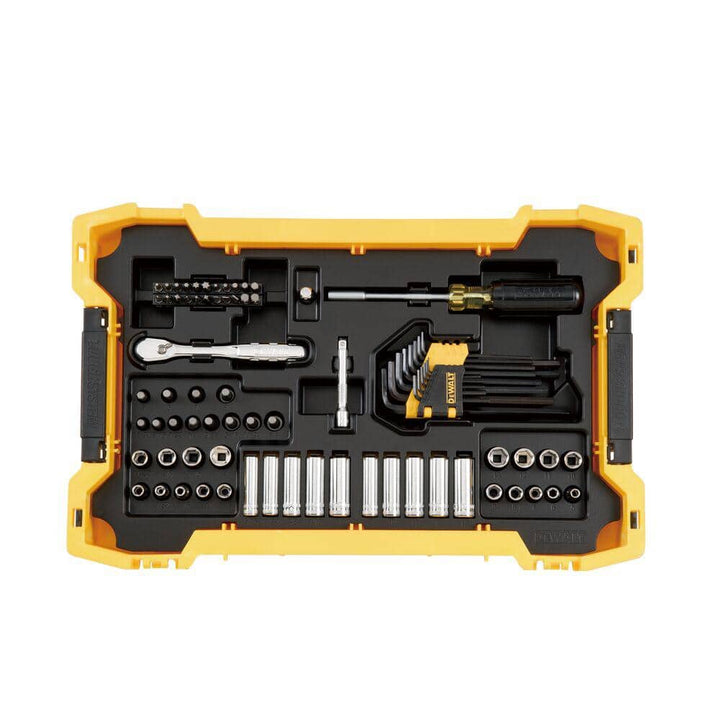 DEWALT 1/4 in. and 3/8 in. Drive Mechanics Tool Set with Toughsystem Trays (131-Piece)