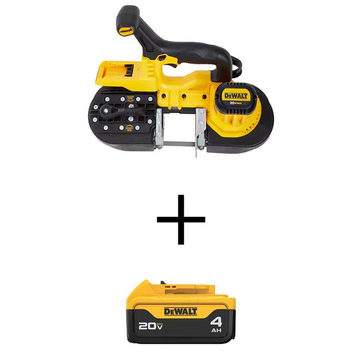 DEWALT 20V MAX Lithium-Ion Cordless Portable Band Saw (Tool-Only) with 20V MAX 4.0Ah Battery