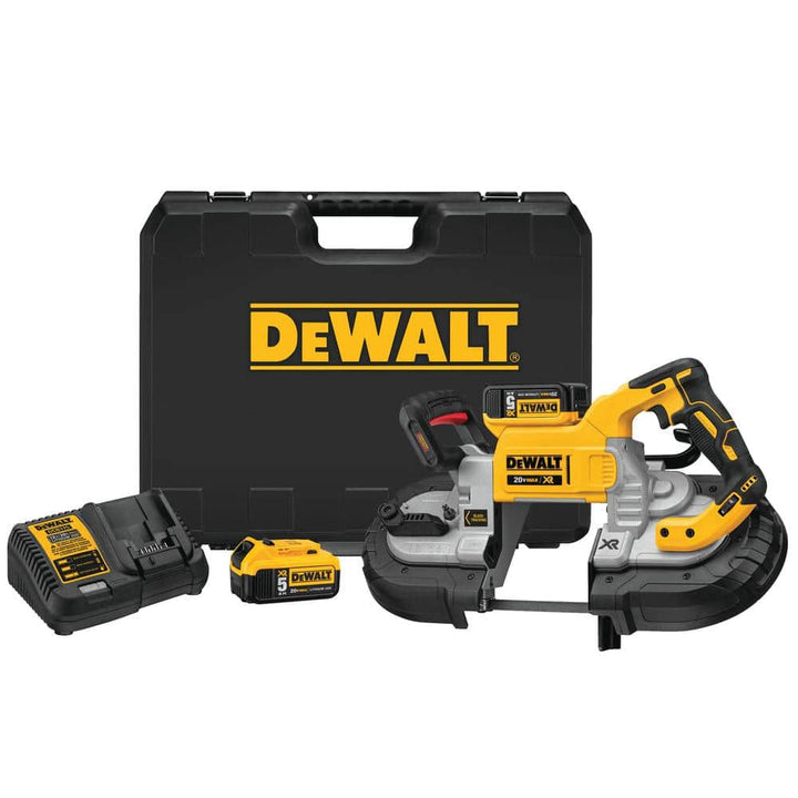 DEWALT 20V MAX Cordless Brushless 5 in. Dual Switch Bandsaw with Batteries and Charger
