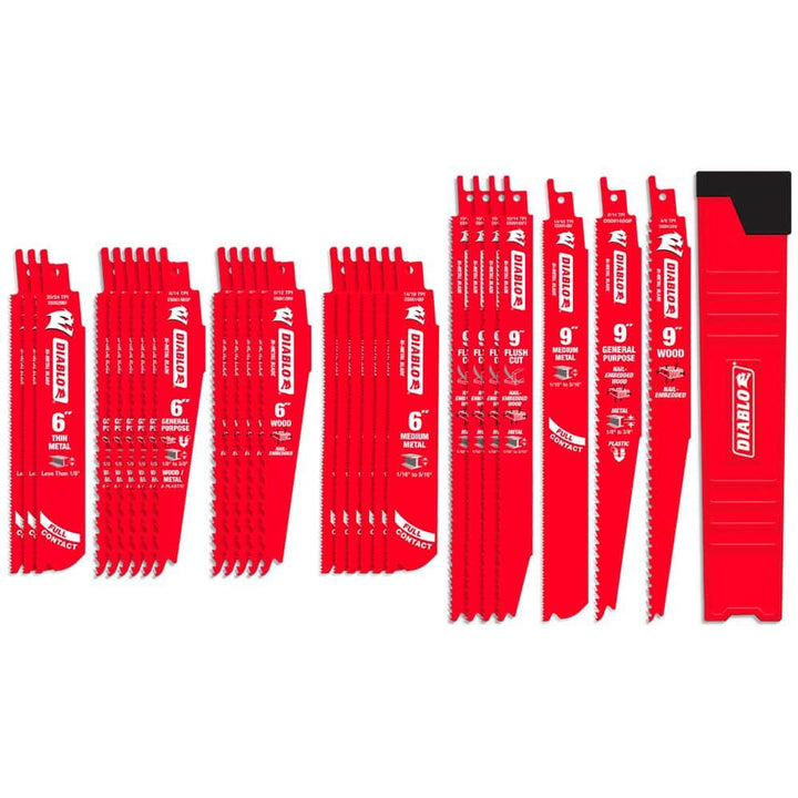 DIABLO Bi-Metal Reciprocating Saw Blade Set (28-Piece)