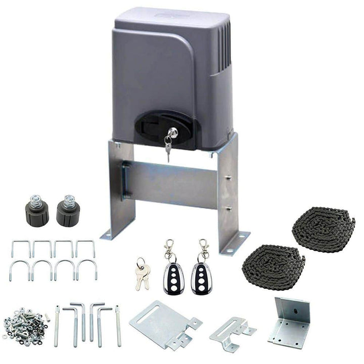 DOORADO Slide Single Automatic Gate Opener Kit with 2 Remote Controls
